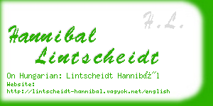 hannibal lintscheidt business card
